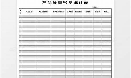 汽车质量统计表,汽车质量统计表模板