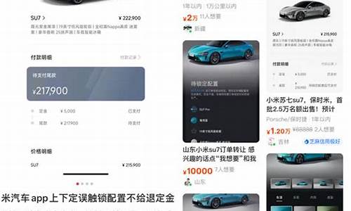 小米汽车定金后什么时候付尾款,小米汽车2999